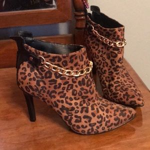 Leopard booties
